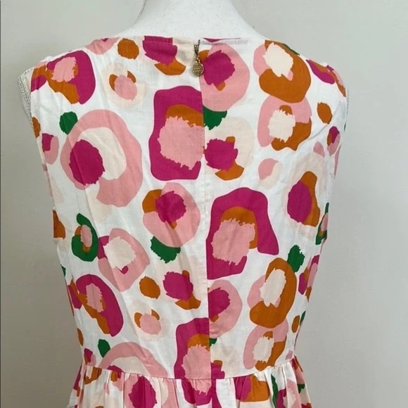 Pink and Orange Sleeveless Sheath Dress - Picture 6 of 10